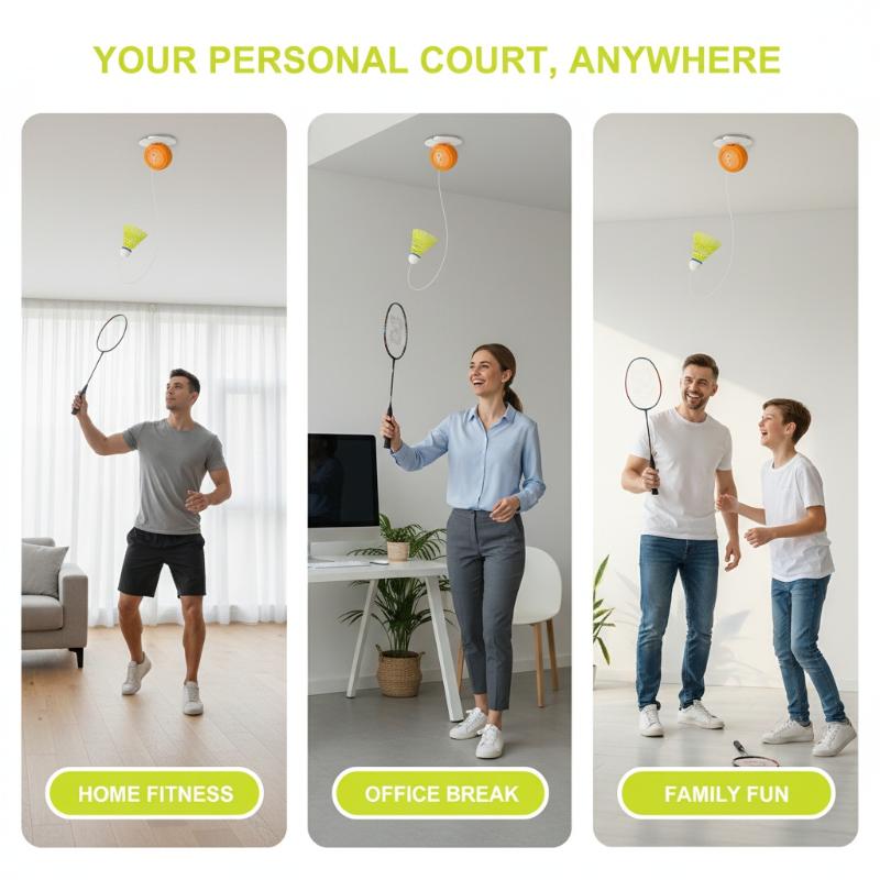 Automatische intrekbare badmin - Badminton Rebound Trainer recensie en prijs