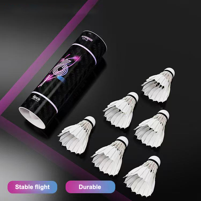 3/6 stuks witte ganzenveren ba - Badminton Bwf recensie en prijs