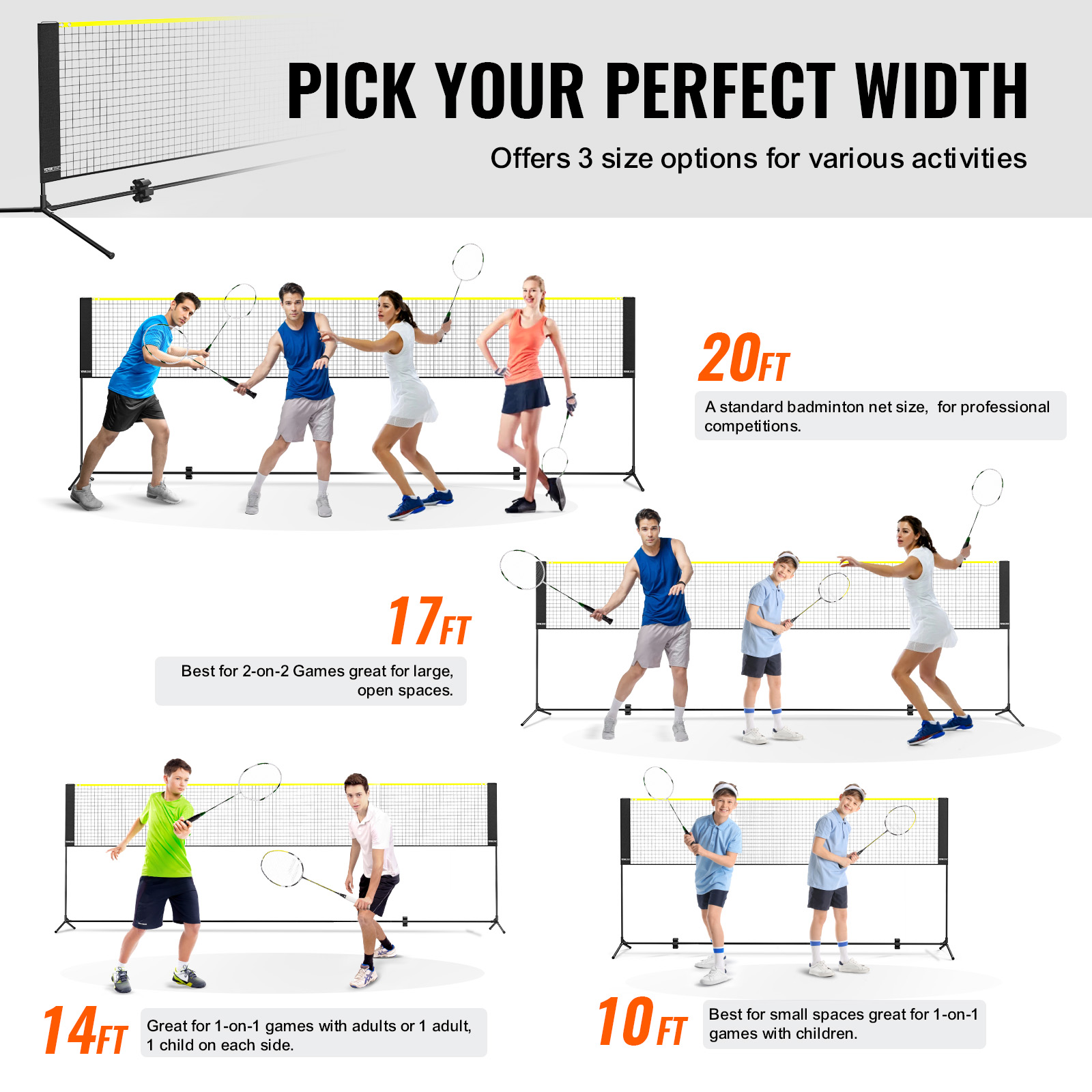 SucceBuy 20FT Badmintonnet In  - Badminton Rebound Trainer recensie en prijs