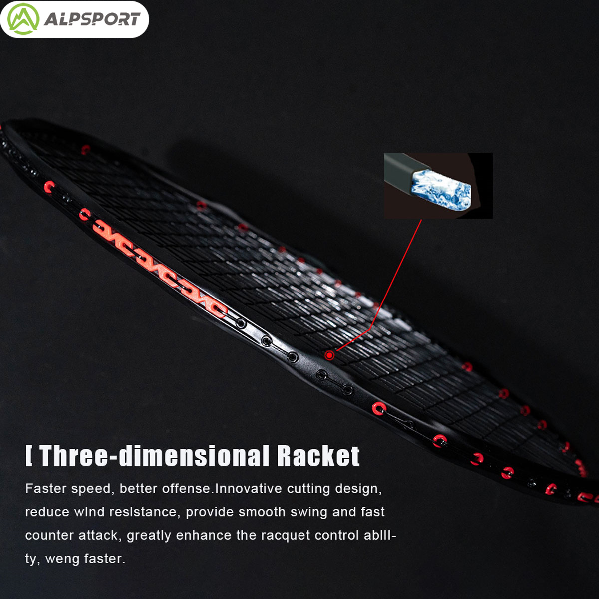 Alpsport MH-V5 5U 75g Golvend  - Badminton Bwf recensie en prijs