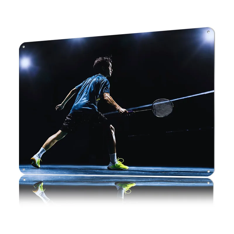 Badmintonspeler in actie 3D te - Badminton Europe recensie en prijs